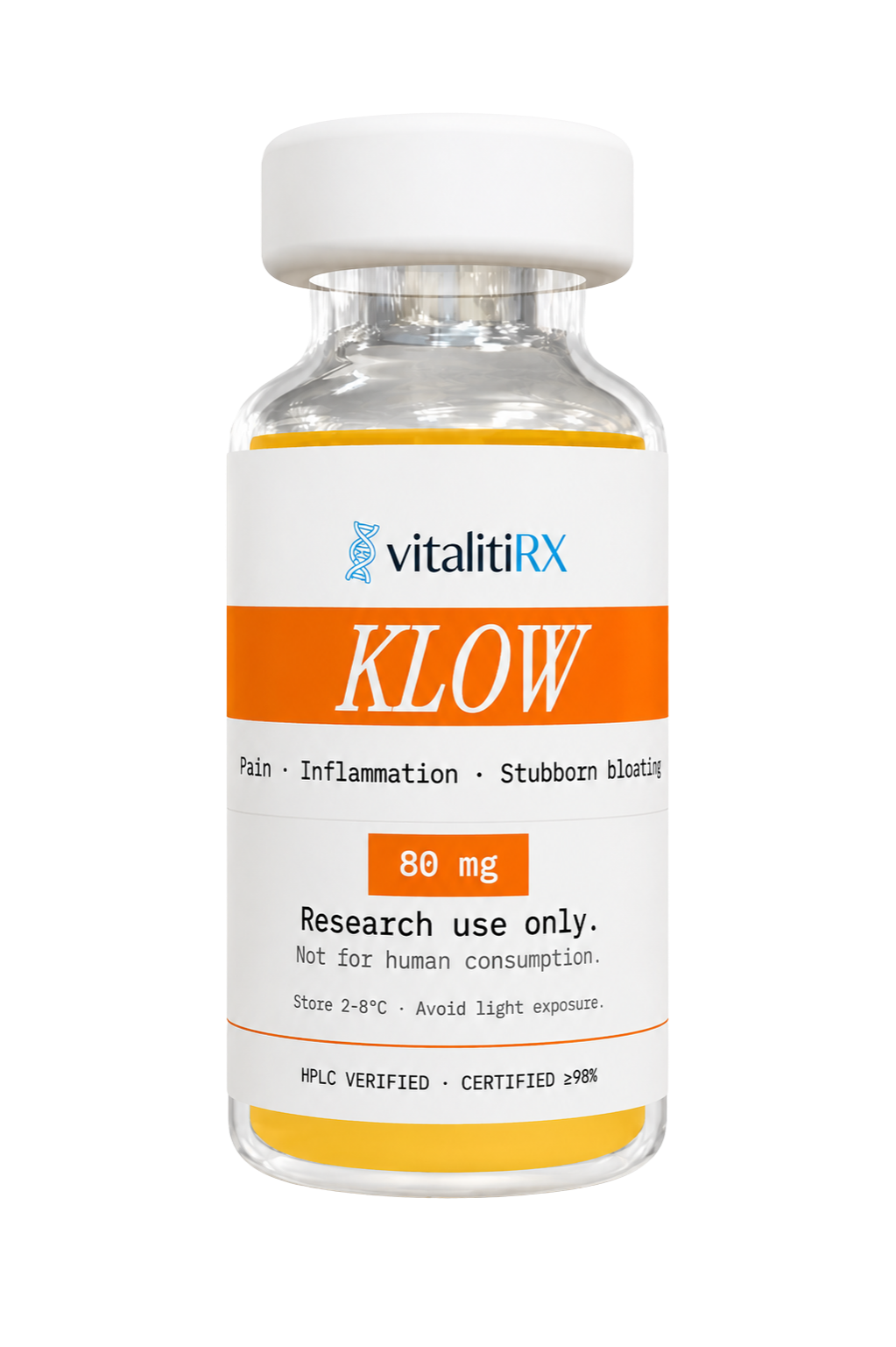 KLOW 80mg vial product render